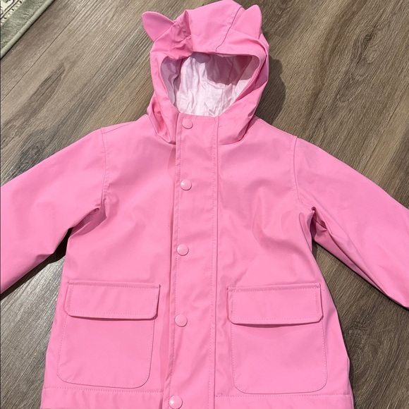 Joe Fresh Other - Joe Fresh Pink Hooded Rain Jacket with Ears Size 2 Toddler